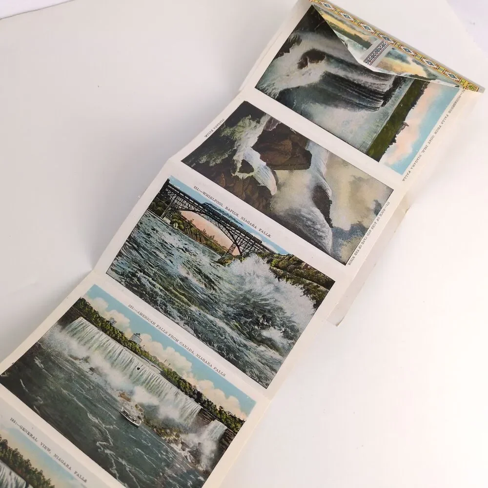 Souvenir Folder of Niagara Falls 1920s Fold-Out Postcards Horseshoe Rock‎ Ages+